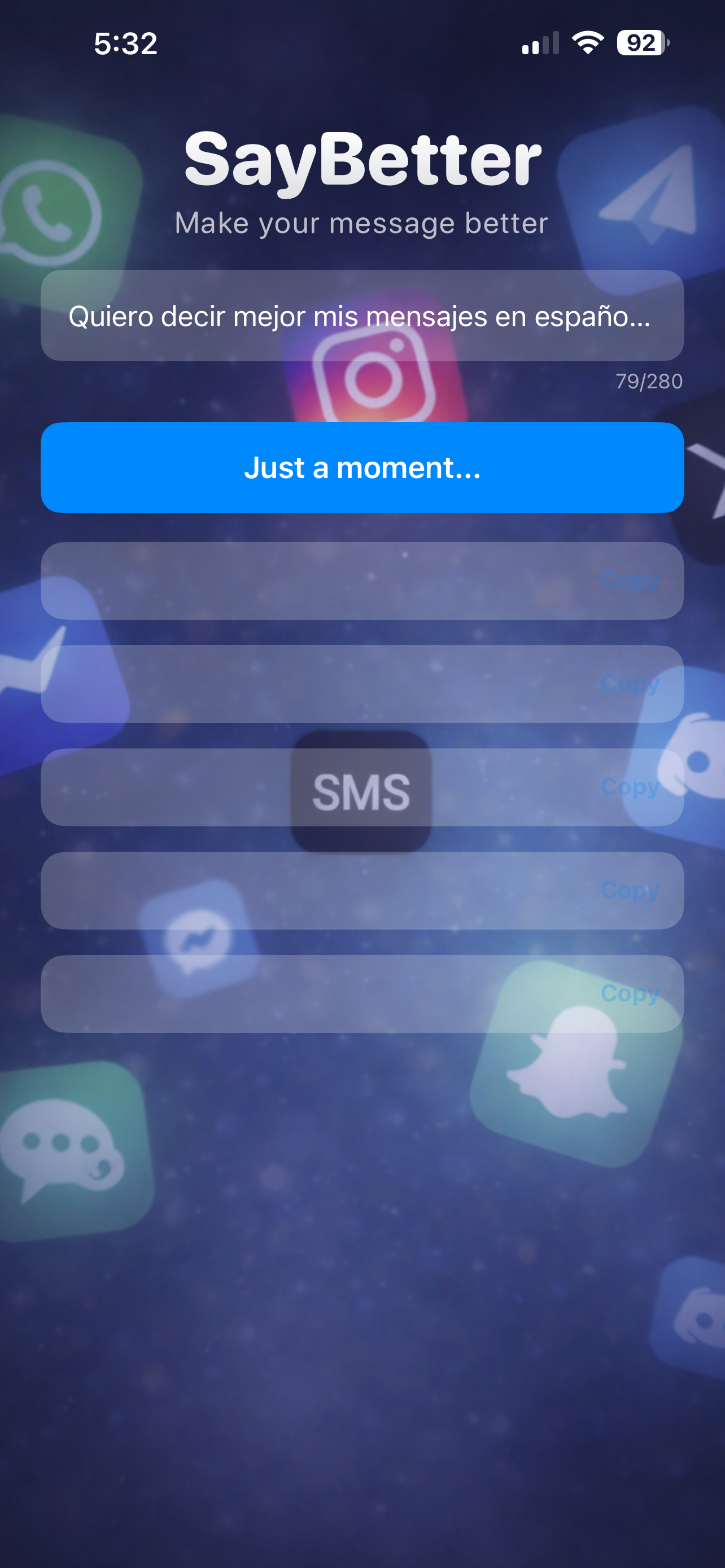 SayBetter app screenshot 2